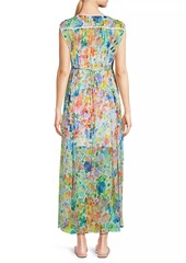 Johnny Was Dylane Floral Silk Maxi Dress