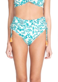 Johnny Was Ellyo Banded High Waisted Bottom In Blue Multi