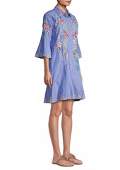 Johnny Was Emika Floral Embroidered Shirtdress