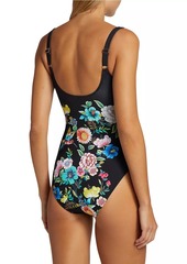 Johnny Was Evening Palace Floral One-Piece Swimsuit