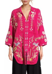 Johnny Was Felicity Embroidered Cotton Tunic