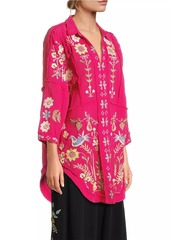 Johnny Was Felicity Embroidered Cotton Tunic