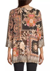 Johnny Was Flora Lace Button-Front Tunic
