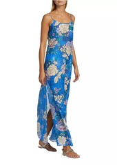 Johnny Was Floral Cotton & Silk Maxi Dress