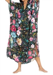 Johnny Was Floral Peace Kaftan Coverup In Multi