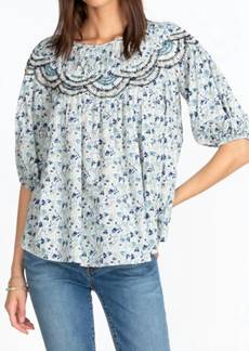 Johnny Was Floral Tatiana Top In Peasant