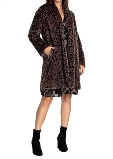 Johnny Was French Leopard Faux Fur Jacket