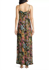 Johnny Was Gigianna Silk-Blend Maxi Slipdress