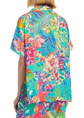 Johnny Was Helena Floral Camp Shirt