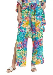 Johnny Was Helena Floral Straight-Leg Pants