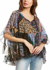 Johnny Was Hirox Ruffle Blouse In Multi