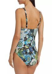 Johnny Was Jenn Ruched One-Piece Swim Suit