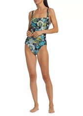 Johnny Was Jenn Ruched One-Piece Swim Suit