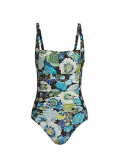 Johnny Was Jenn Ruched One-Piece Swim Suit