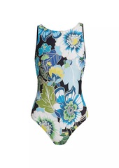 Johnny Was Jenn Tie Back One-Piece Swim Suit