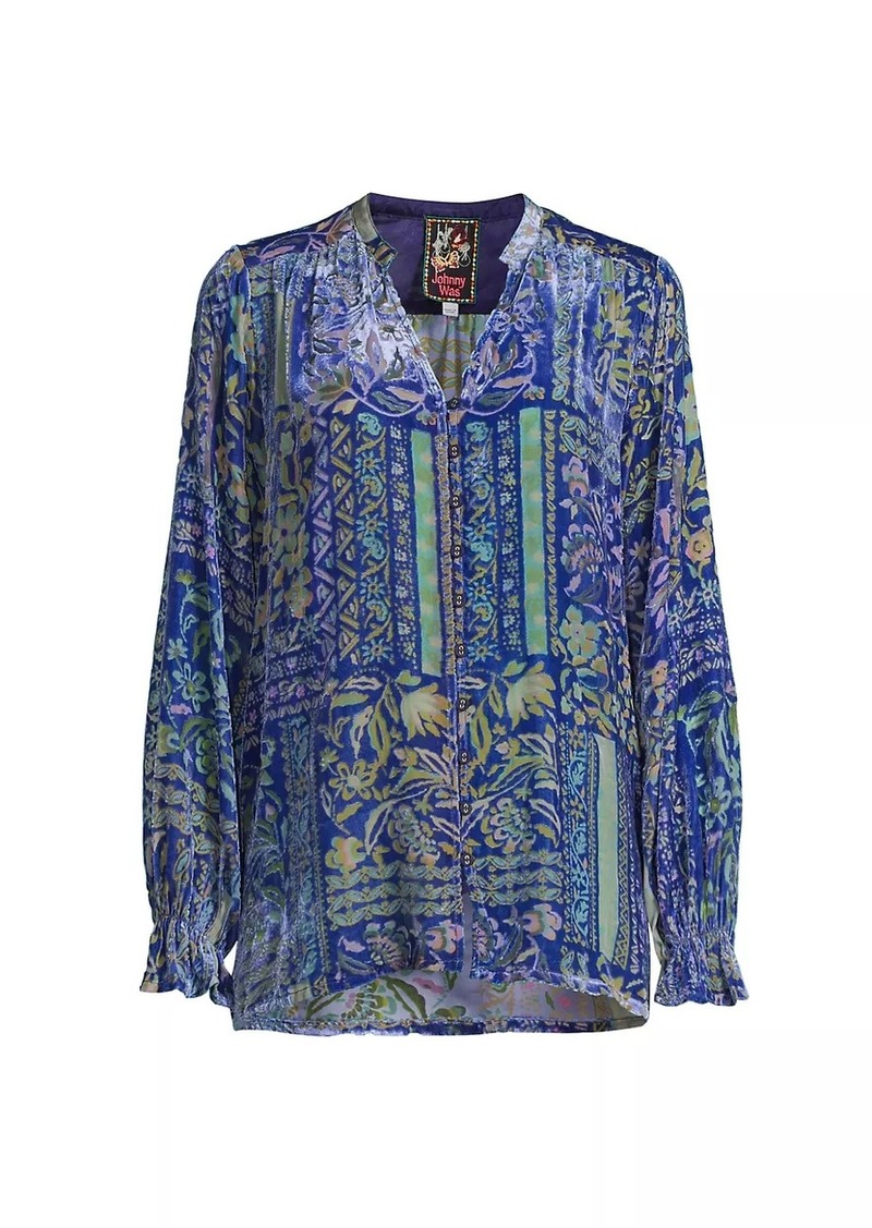 Johnny Was Joasie Burnout Blouse