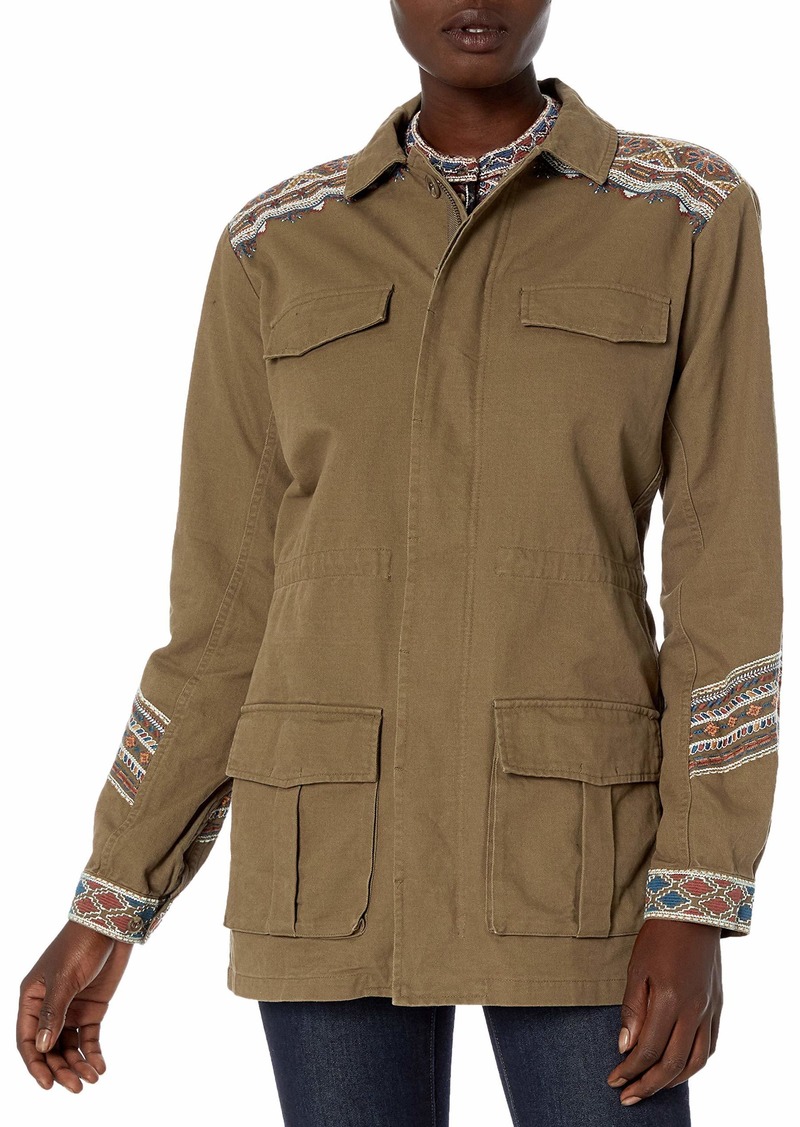 women's embroidered military jacket