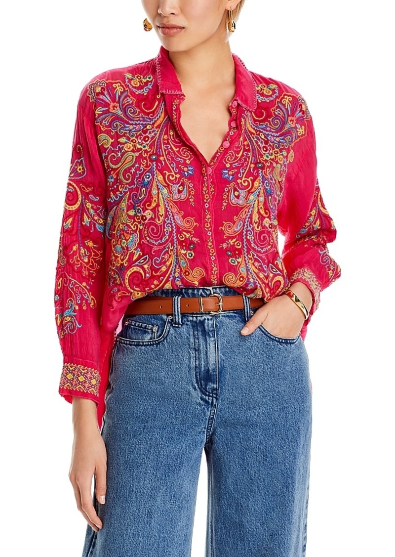 Johnny Was Cachmire Embroidered Tunic