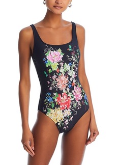 Johnny Was Metalli Notte Tank One Piece Swimsuit