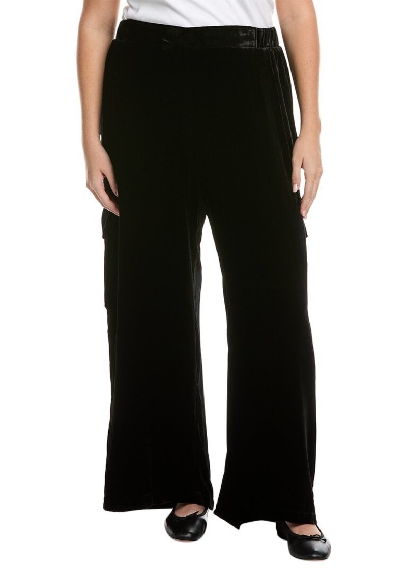 Johnny Was Plus Zatima Silk-Blend Cargo Pant