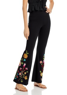 Johnny Was Sheri Embroidered Flare Leggings