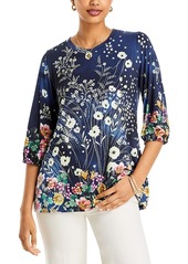 Johnny Was The Janie Favorite Floral Puff Sleeve Top