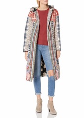 Johnny Was Women's Long Reversible Printed Parka  XL