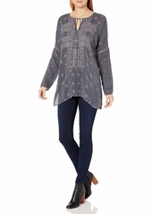 Johnny Was Women's Tonal Embroidered Long Sleeve Tunic  S