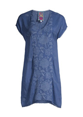 Johnny Was Jolie Willow Floral-Embroidered Tunic Dress