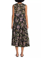 Johnny Was Libbi Tiered Midi-Dress