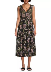 Johnny Was Libbi Tiered Midi-Dress