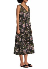 Johnny Was Libbi Tiered Midi-Dress