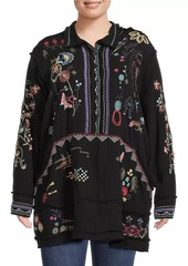 Johnny Was Litzy Embroidered Cotton Tunic