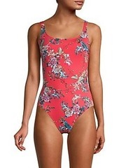 Johnny Was Malakye Floral-Print One-Piece Swimsuit