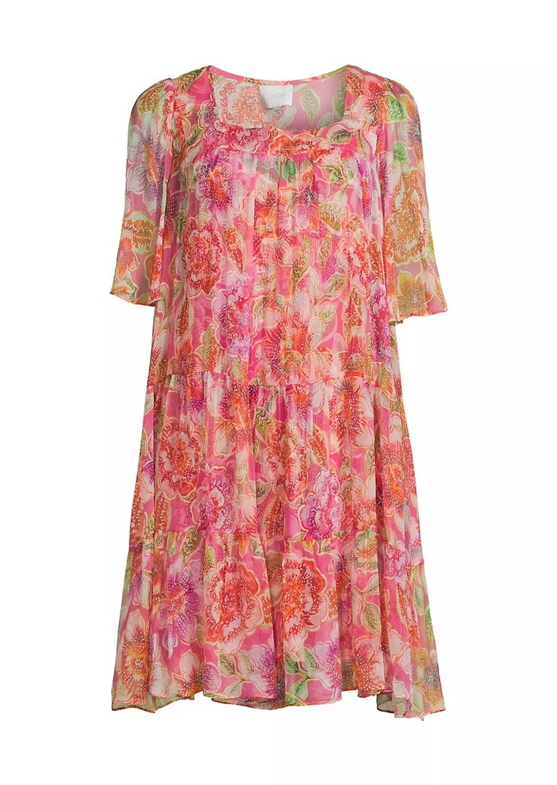 Johnny Was Mari Floral Tiered Minidress