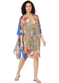 Johnny Was May Flower Short Kimono Cover-Up