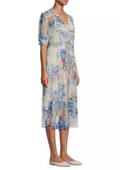 Johnny Was Mazzy Floral Ruched Dress