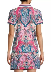 Johnny Was Melody Bee Active Paisley Polo Shirt