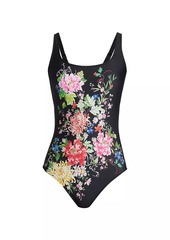 Johnny Was Metalli Notte One-Piece Swimsuit