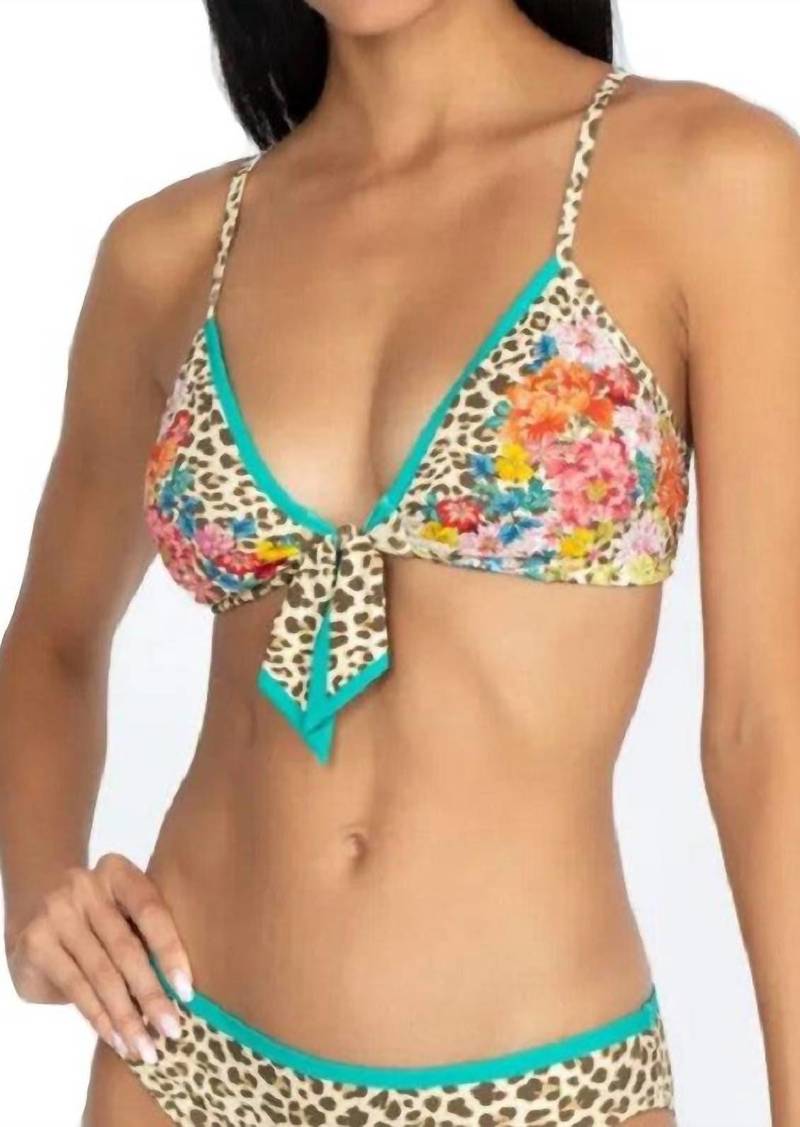 Johnny Was Mia Front Tie Bikini Top In Multi