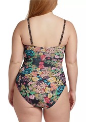 Johnny Was Millo Ruched One-Piece Swimsuit