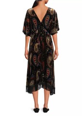 Johnny Was Nash Paisley Midi-Dress