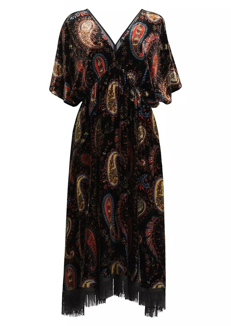 Johnny Was Nash Paisley Midi-Dress