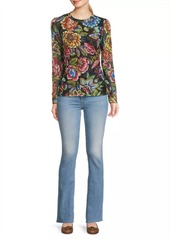 Johnny Was Natalie Floral Mesh T-Shirt