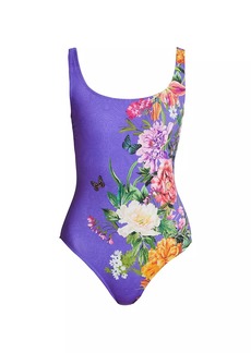 Johnny Was Orchid Goza One-Piece Swimsuit