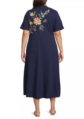 Johnny Was Plus Julianna Floral Swing Dress