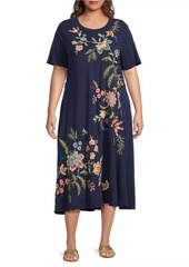 Johnny Was Plus Julianna Floral Swing Dress