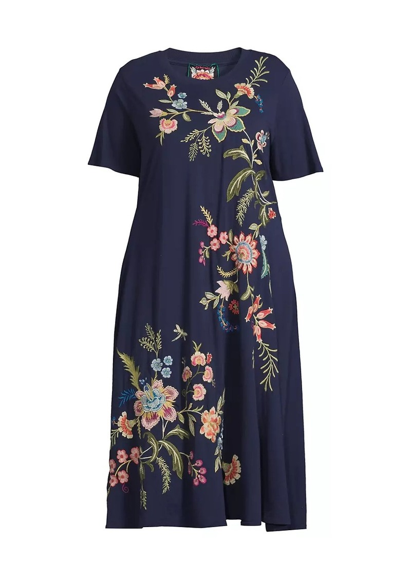 Johnny Was Plus Julianna Floral Swing Dress