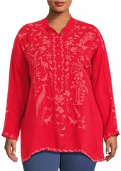 Johnny Was Plus Noah Embroidered Tunic