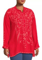 Johnny Was Plus Noah Embroidered Tunic